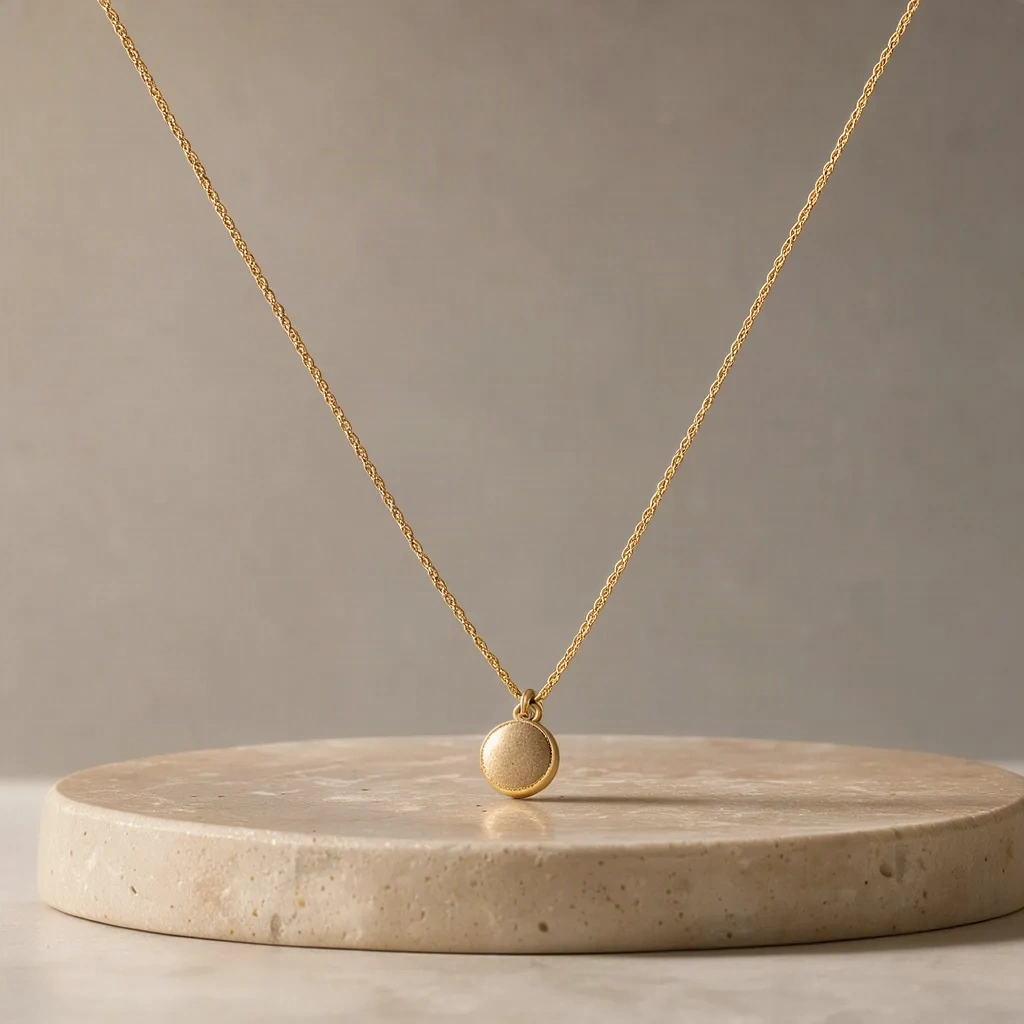Collier doré minimaliste