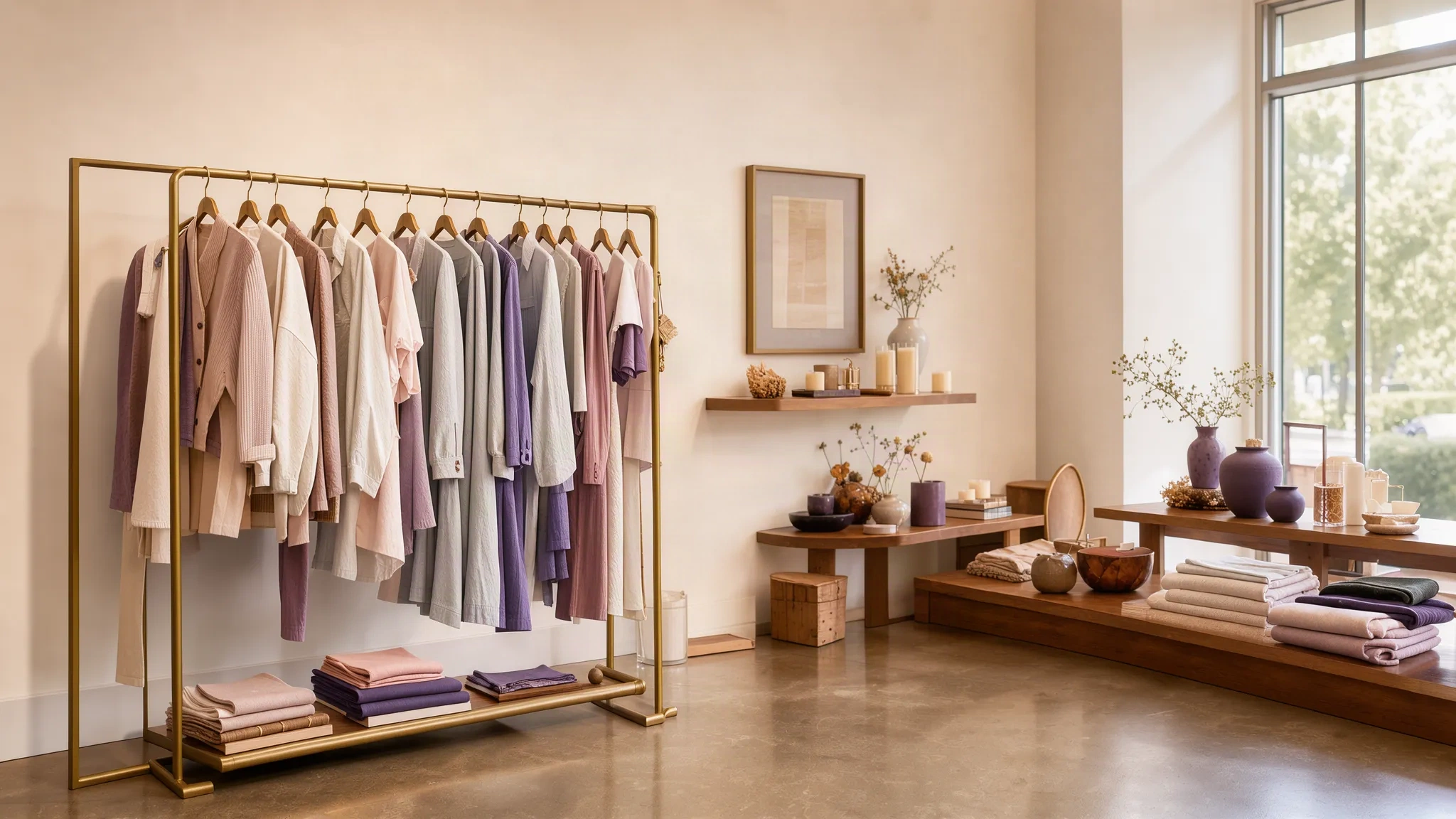 Intérieur lumineux de la boutique Magasin Tendance